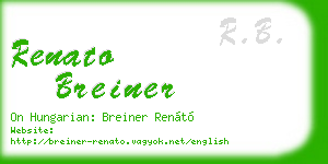 renato breiner business card